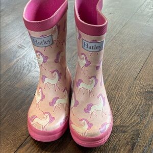 Hatley Pink Unicorn Rain Boots